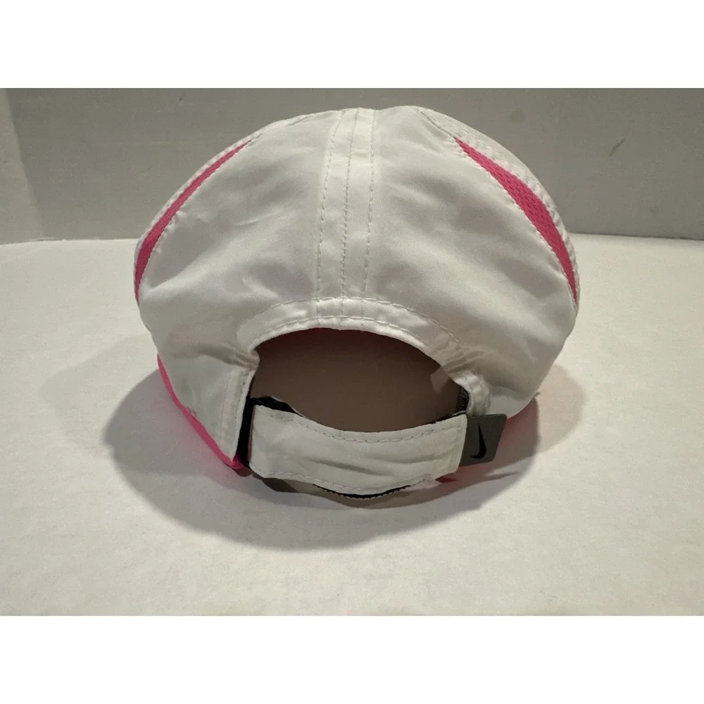 Nike Featherlight Dri Fit Toddler Hat Cap Pink White Light Weight